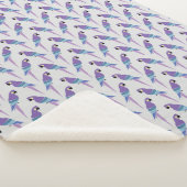 Couverture Sherpa Perroquets pourpres (3/4)