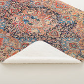 Couverture Sherpa Perse Moquette Rouge noir  (3/4)