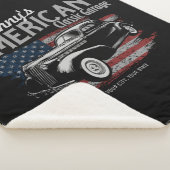 Couverture Sherpa Personalized American Vintage Classic Car Garage (3/4)