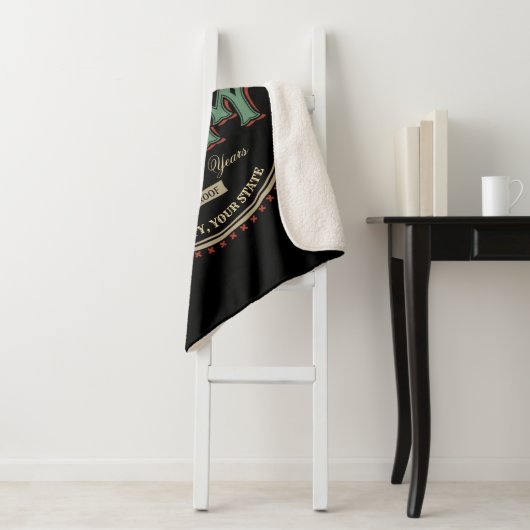 Couverture Sherpa Personalized Caribbean Rum Liquor Bottle Label Bar (En situation)