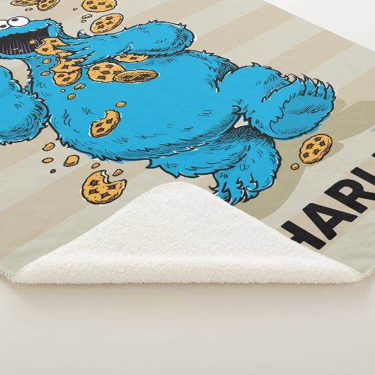 Couverture Sherpa Personalized Cookie Monster | Watercolor Trend (3/4)