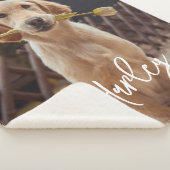 Couverture Sherpa Personalized Custom Photo And Text (3/4)