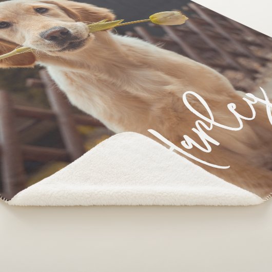 Couverture Sherpa Personalized Custom Photo And Text (3/4)