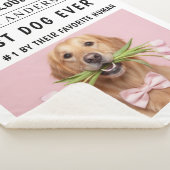 Couverture Sherpa Personalized Dog Photo | Best Dog Ever (3/4)