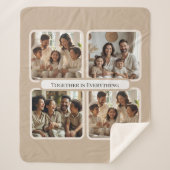 Couverture Sherpa  Personalized Family Photo-Together Is Everything (Devant)