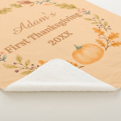 Couverture Sherpa Personalized First Thanksgiving (3/4)