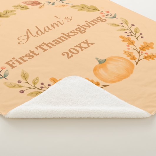 Couverture Sherpa Personalized First Thanksgiving (3/4)