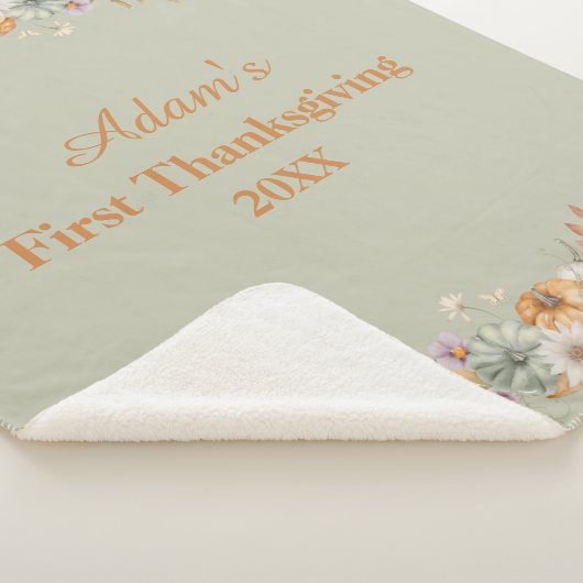 Couverture Sherpa Personalized First Thanksgiving (3/4)