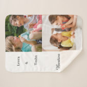 Couverture Sherpa Personalized Kids Best Friends Photo Blanket (Devant (Horizontal))