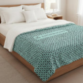 Couverture Sherpa Personalized Knit Pattern Cozy Fleece Blanket