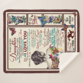 Couverture Sherpa Personalized Letter To My Loving Daughter (Devant (Horizontal))