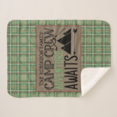 Couverture Sherpa PERSONALIZED NAME Cabin Camping Adventure (Devant (Horizontal))