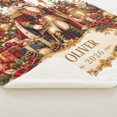 Couverture Sherpa Personalized Nutcracker Christmas Blanket with Nam (3/4)