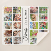 Couverture Sherpa Personalized Photo Collage Blanket Photo (Devant (Horizontal))