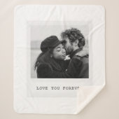 Couverture Sherpa Personalized Photo – Love You Forever (Devant)