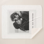 Couverture Sherpa Personalized Photo – Love You Forever (Devant (Horizontal))