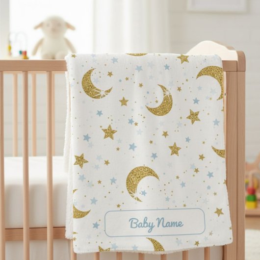 Couverture Sherpa Personalized Under the Stars Soft Blanket