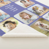 Couverture Sherpa Personnage moderne 11 Photo Collage Periwinkle (3/4)