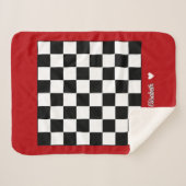 Couverture Sherpa personnalisable avec conception  (Devant (Horizontal))