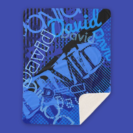 Couverture Sherpa Personnalisable avec un nom personnalisé créatif