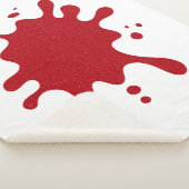 Couverture Sherpa personnalisable éclaboussure rou (3/4)