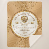 Couverture Sherpa Personnalisé, 50e anniversaire de lancement de cou (Devant)