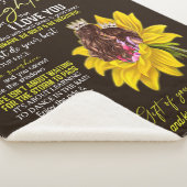 Couverture Sherpa Personnalisé À Ma Fille Amour De Maman Sunflowe (3/4)