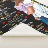 Couverture Sherpa Personnalisé À Ma Fille Blanket, (3/4)