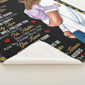 Couverture Sherpa Personnalisé À Ma Fille De Papa Blanket (3/4)