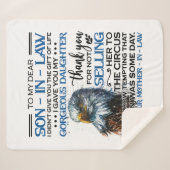 Couverture Sherpa Personnalisé À Mon Cher Fils En Droit (Devant (Horizontal))