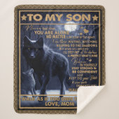 Couverture Sherpa Personnalisé À Mon Fils (Devant)