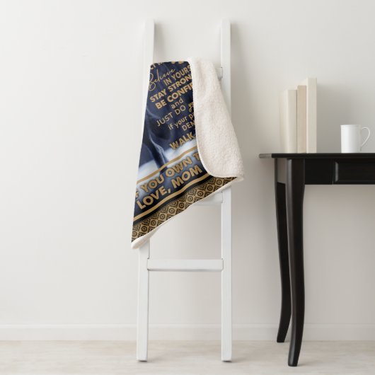 Couverture Sherpa Personnalisé À Mon Fils Cadeau Anniversaire, (En situation)