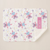 Couverture Sherpa Personnalisé Abby Cadabby Sparkle Motif (Devant (Horizontal))