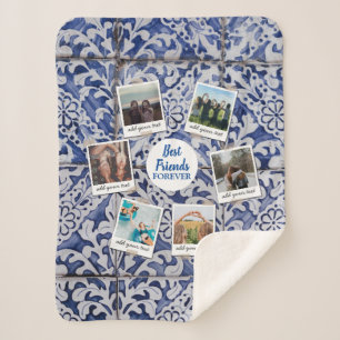 Couverture Sherpa Personnalisé Best Friends 6 Photo Collage personna
