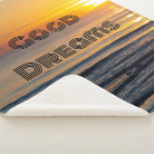 Couverture Sherpa Personnalisé Bons rêves Texte Jeu, Toison, Sherpa (3/4)