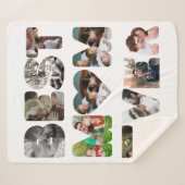 Couverture Sherpa Personnalisée moderne 11 photo Meilleure maman jam (Devant (Horizontal))