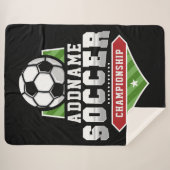 Couverture Sherpa Personnaliser Football AJOUTER TEXTE Varsity Team  (Devant (Horizontal))