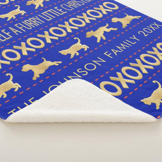 Couverture Sherpa Personnaliser "Furry Little Christmas"Couverture/M (3/4)