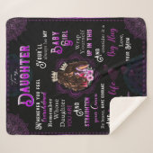 Couverture Sherpa Personnaliser la lettre à ma fille (Devant (Horizontal))