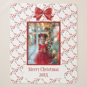 Couverture Sherpa Personnaliser Photo Joyeux Noël
