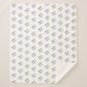 Couverture Sherpa Personnalisez votre logo Sherpa Blanket Modèle (Devant)