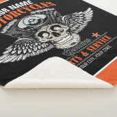 Couverture Sherpa Personnalized Biker Flying (3/4)