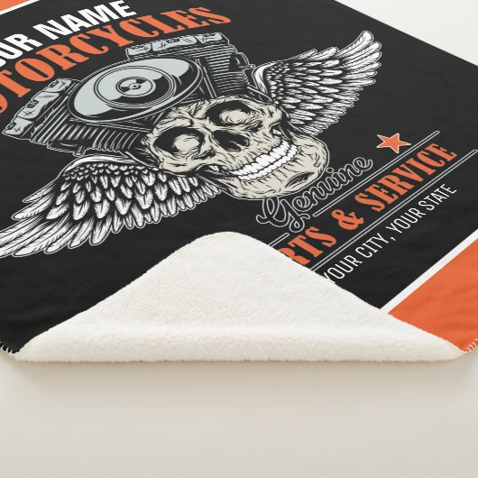 Couverture Sherpa Personnalized Biker Flying (3/4)