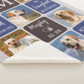 Couverture Sherpa Pet Loss Chien Memorial Personnalisé Design modern (3/4)