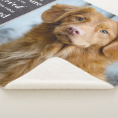 Couverture Sherpa Pet Memorial Animaux de compagnie Perdre Keepsaké  (3/4)