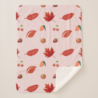 Couverture Sherpa Pétale et fruits : Symphonie rose