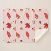 Couverture Sherpa Pétale et fruits : Symphonie rose (Devant (Horizontal))