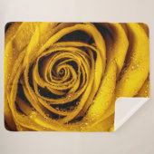 Couverture Sherpa Pétales roses 4 (Devant (Horizontal))