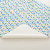 Couverture Sherpa Petals In Silence 10. Floral pattern.  (3/4)