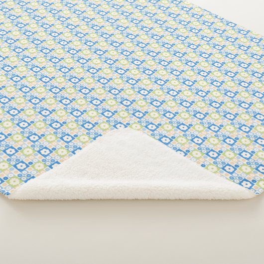 Couverture Sherpa Petals In Silence 10. Floral pattern.  (3/4)